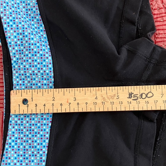 Iviva girls size 6 Black Shorts with Blue Polka Dot Waistband - Picture 9 of 12